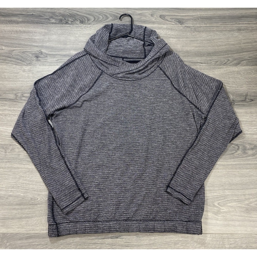 Lululemon Healthy Heart Pullover II Womens Coco Pique Black White Hoodie 8/10? - Picture 1 of 7
